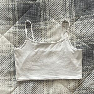 Women's White crop Top